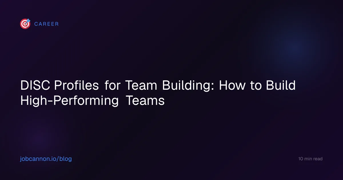 DISC Profiles for Team Building: How to Build High-Performing Teams