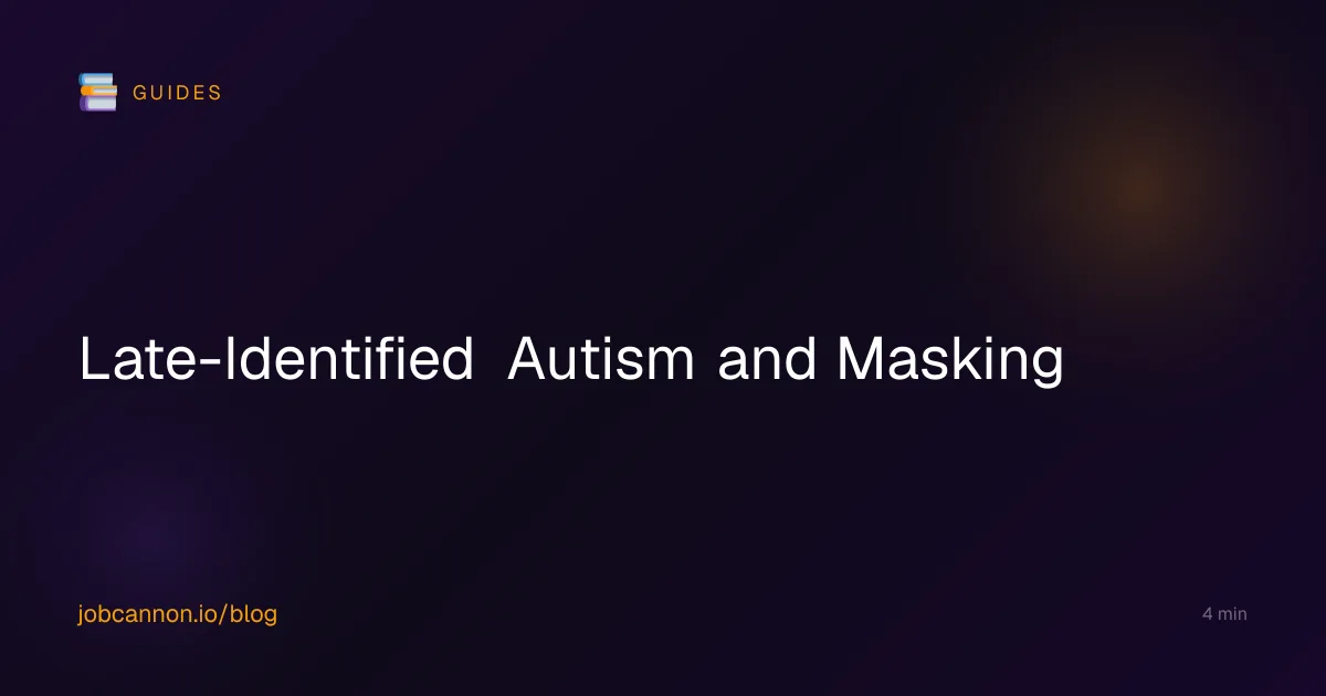 Late-Identified Autism and Masking