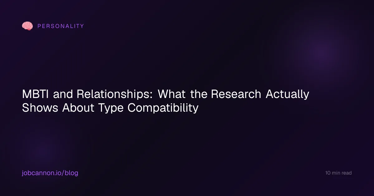 Does MBTI Actually Predict Relationship Compatibility?