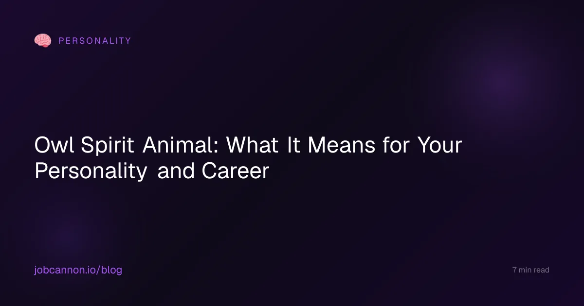 Owl Spirit Animal: What It Means for Your Personality and Career