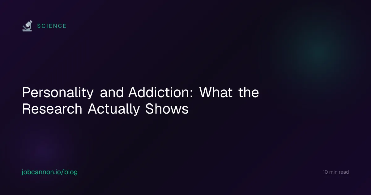 Personality and Addiction: What the Research Actually Shows
