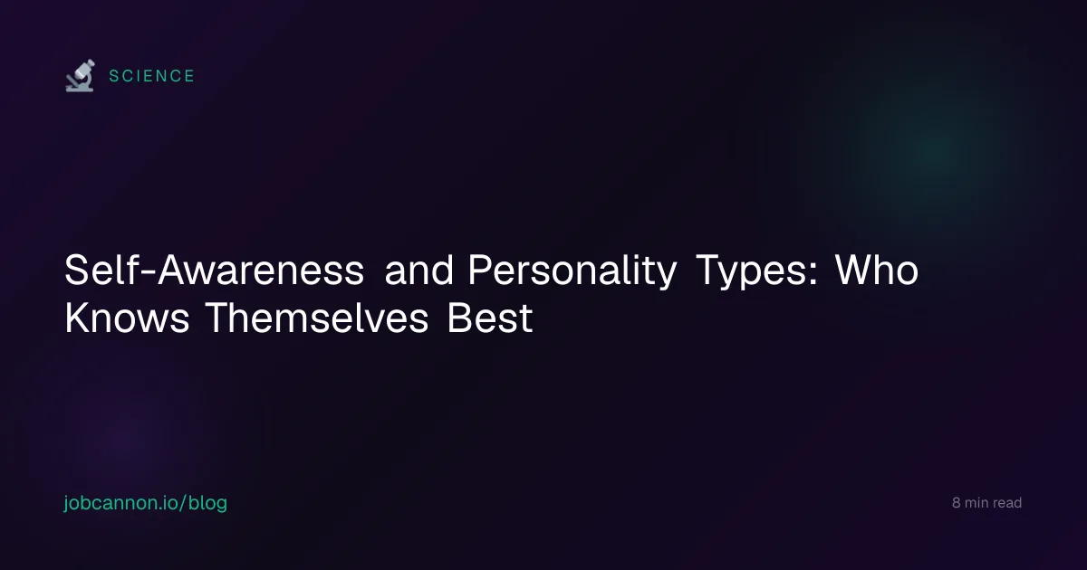 Self-Awareness and Personality Types: Who Knows Themselves Best