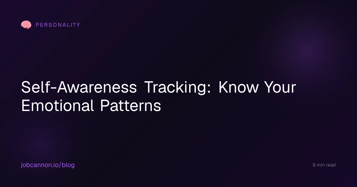Self-Awareness Tracking: Know Your Emotional Patterns