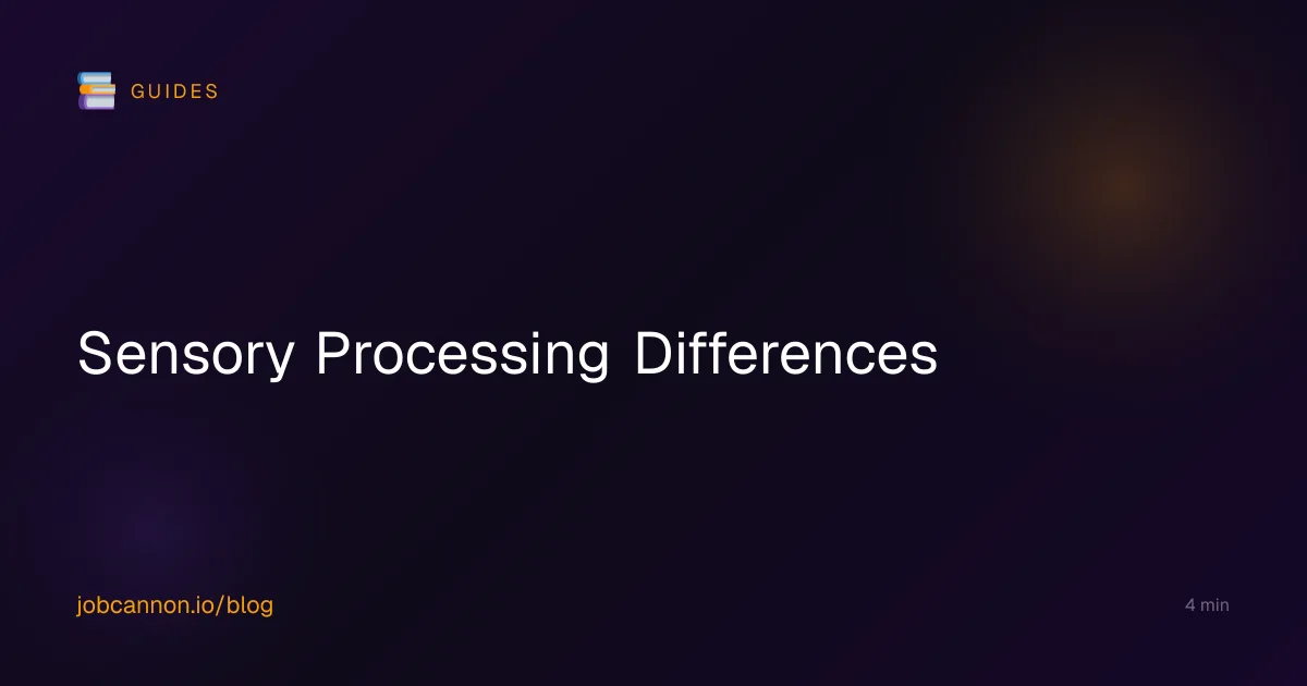 Sensory Processing Differences