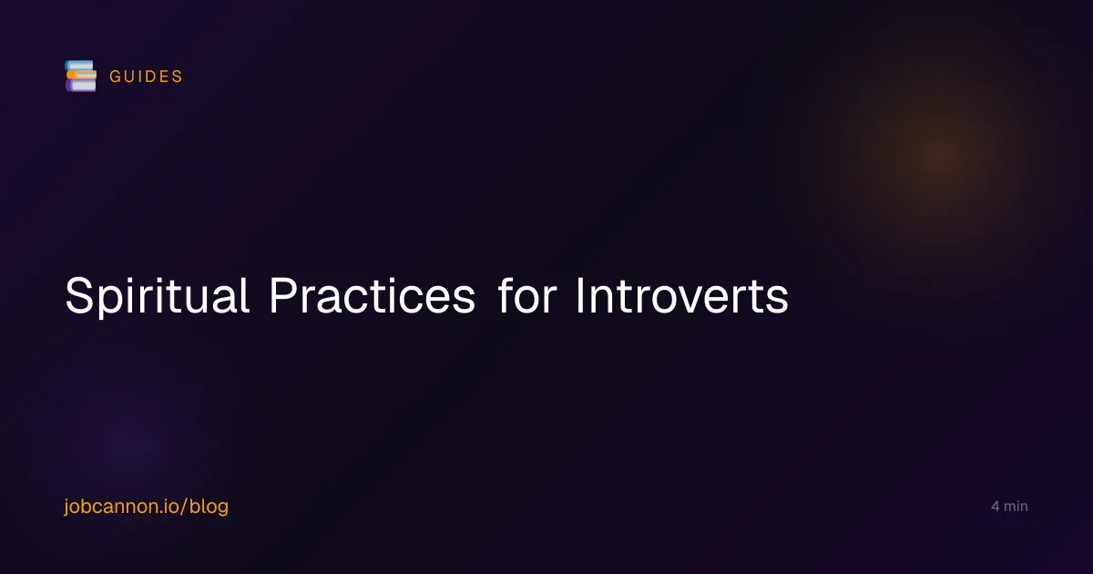 Spiritual Practices for Introverts
