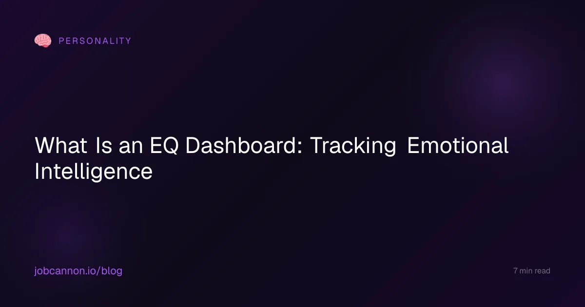 What Is an EQ Dashboard: Tracking Emotional Intelligence