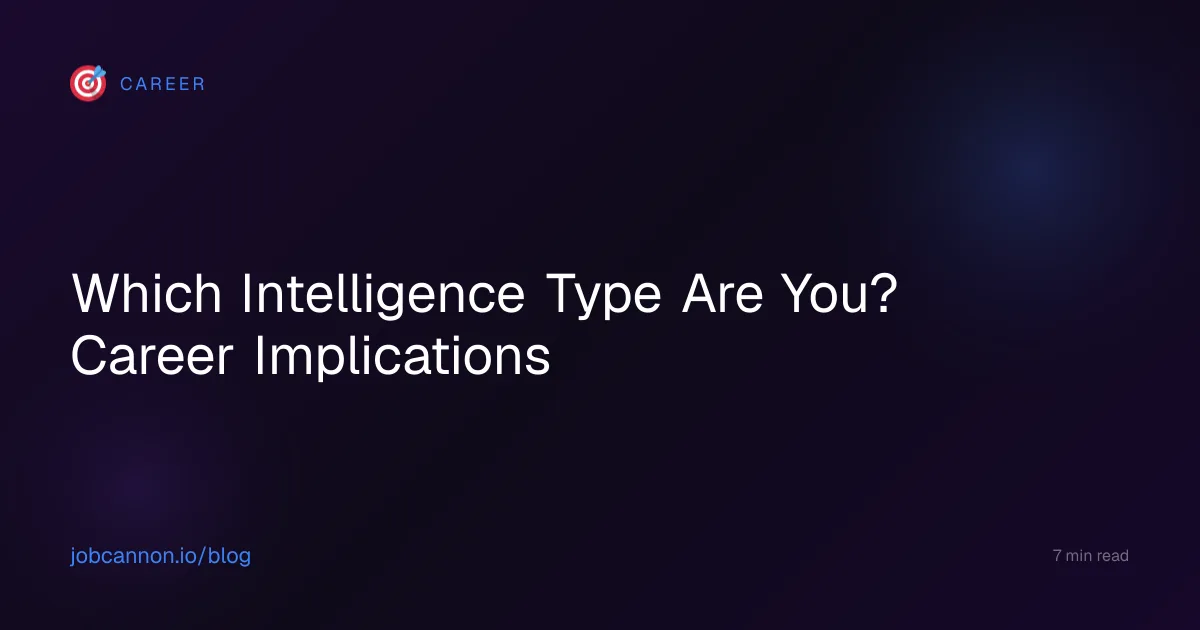 Which Intelligence Type Are You? Career Implications