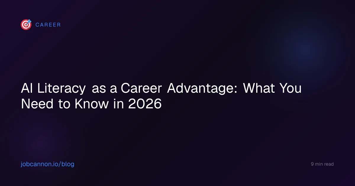 AI Literacy as a Career Advantage: What You Need to Know in 2026