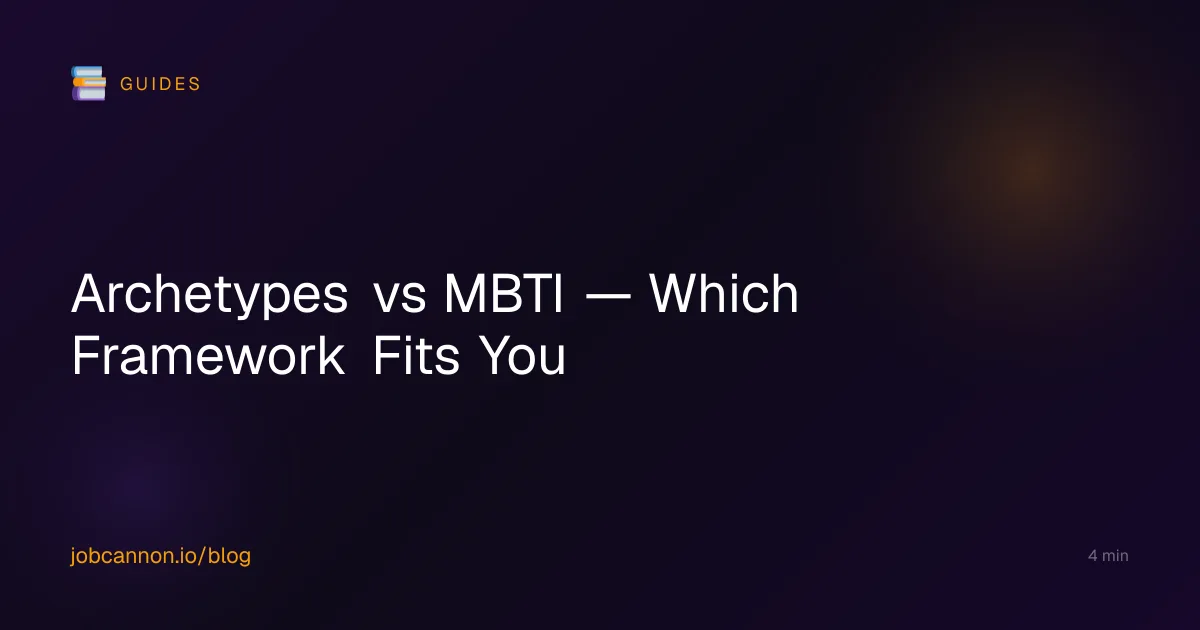 Archetypes vs MBTI — Which Framework Fits You