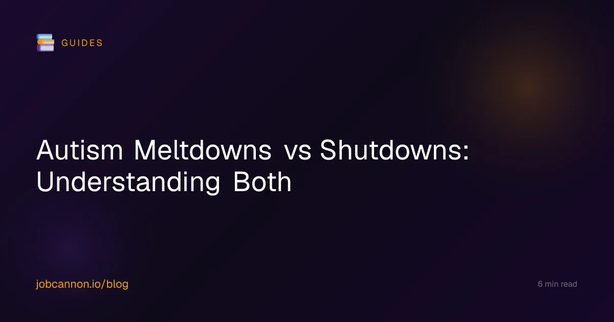 Autism Meltdowns vs Shutdowns: Understanding Both