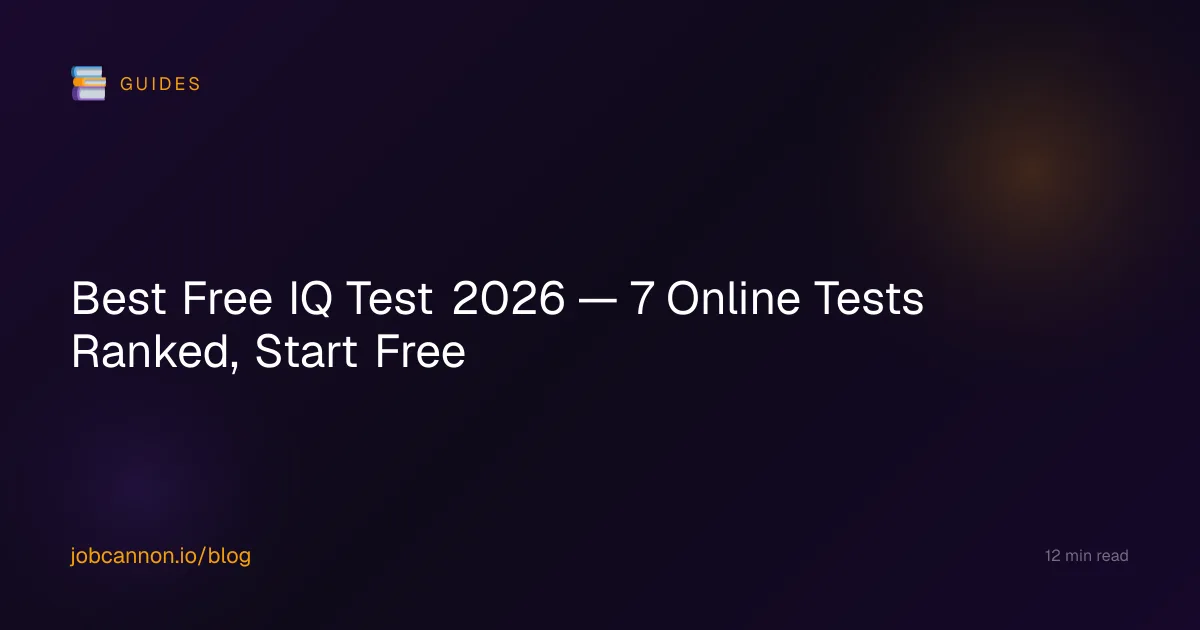 Best Free IQ Test 2026: We Took 7 — Here's What Won