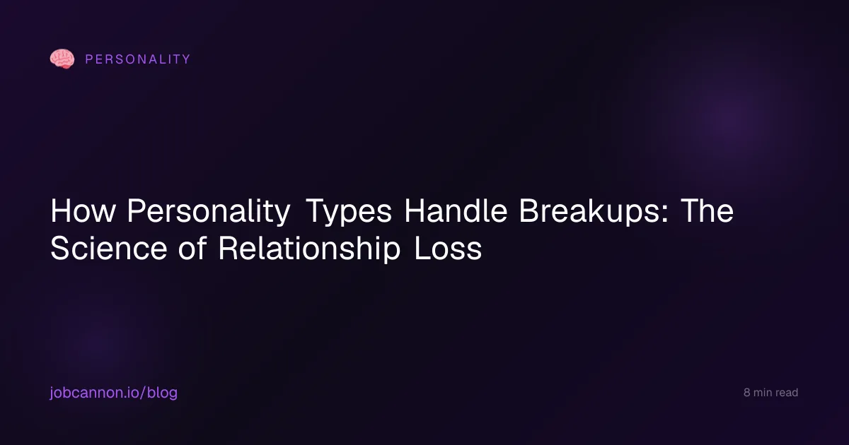 How Personality Types Handle Breakups: The Science of Relationship Loss