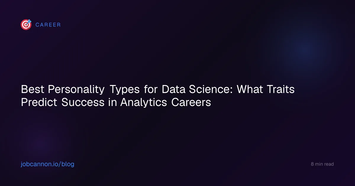 Best Personality Types for Data Science: What Traits Predict Success in Analytics Careers