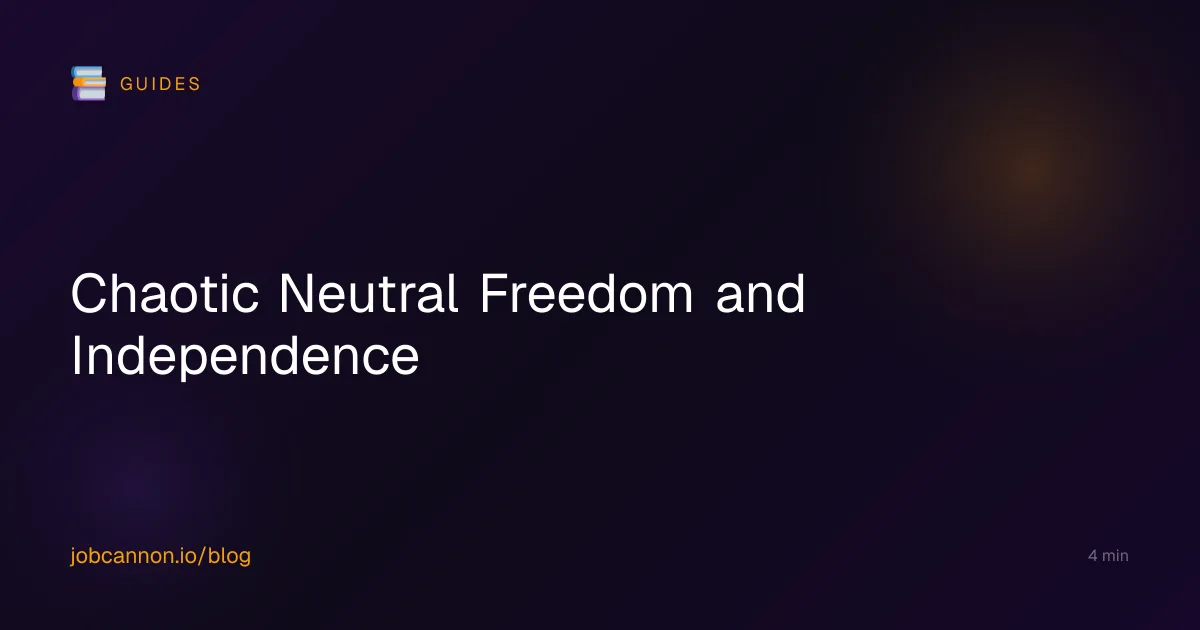 Chaotic Neutral Freedom and Independence