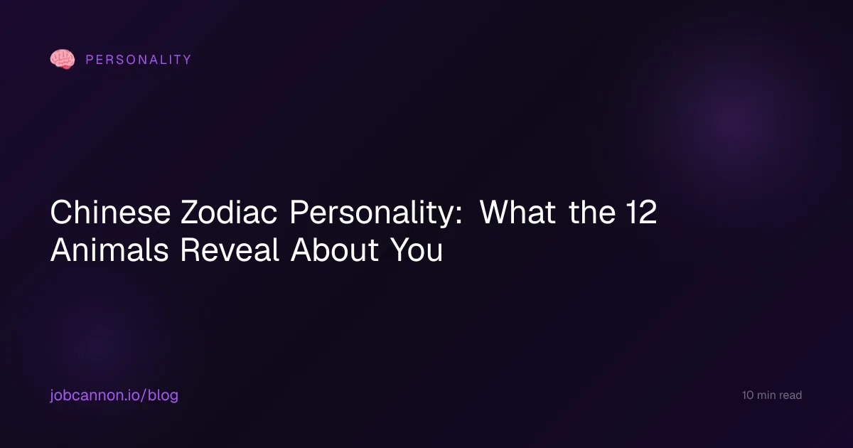Chinese Zodiac Personality: What the 12 Animals Reveal About You