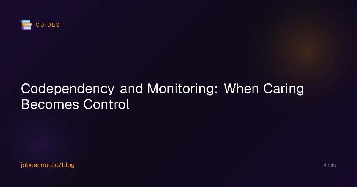 Codependency and Monitoring: When Caring Becomes Control