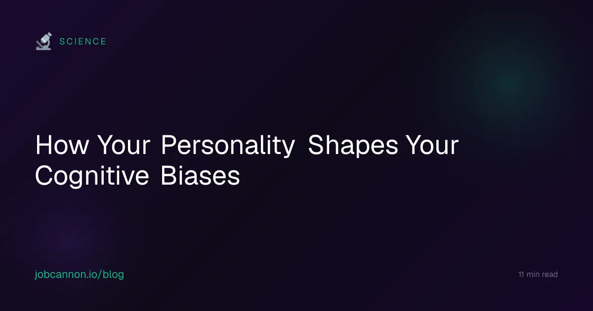 How Your Personality Shapes Your Cognitive Biases