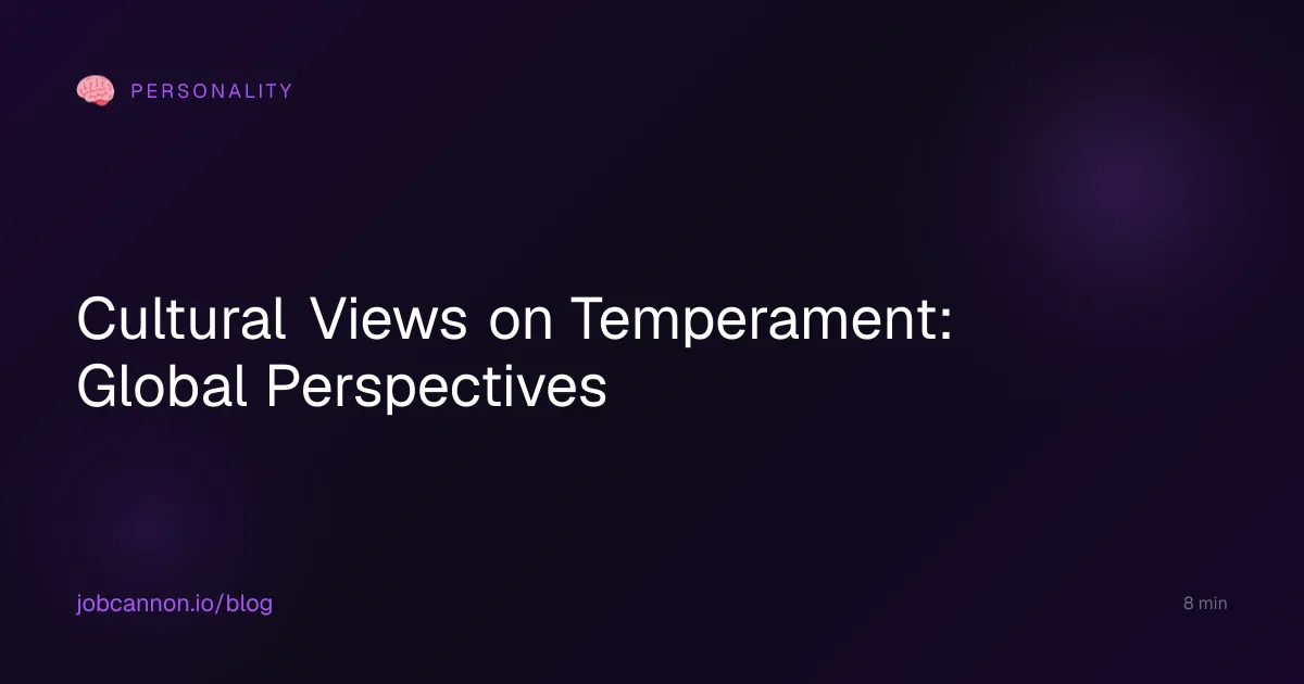 Cultural Views on Temperament: Global Perspectives