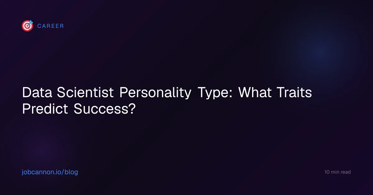 Data Scientist Personality Type: What Traits Predict Success?