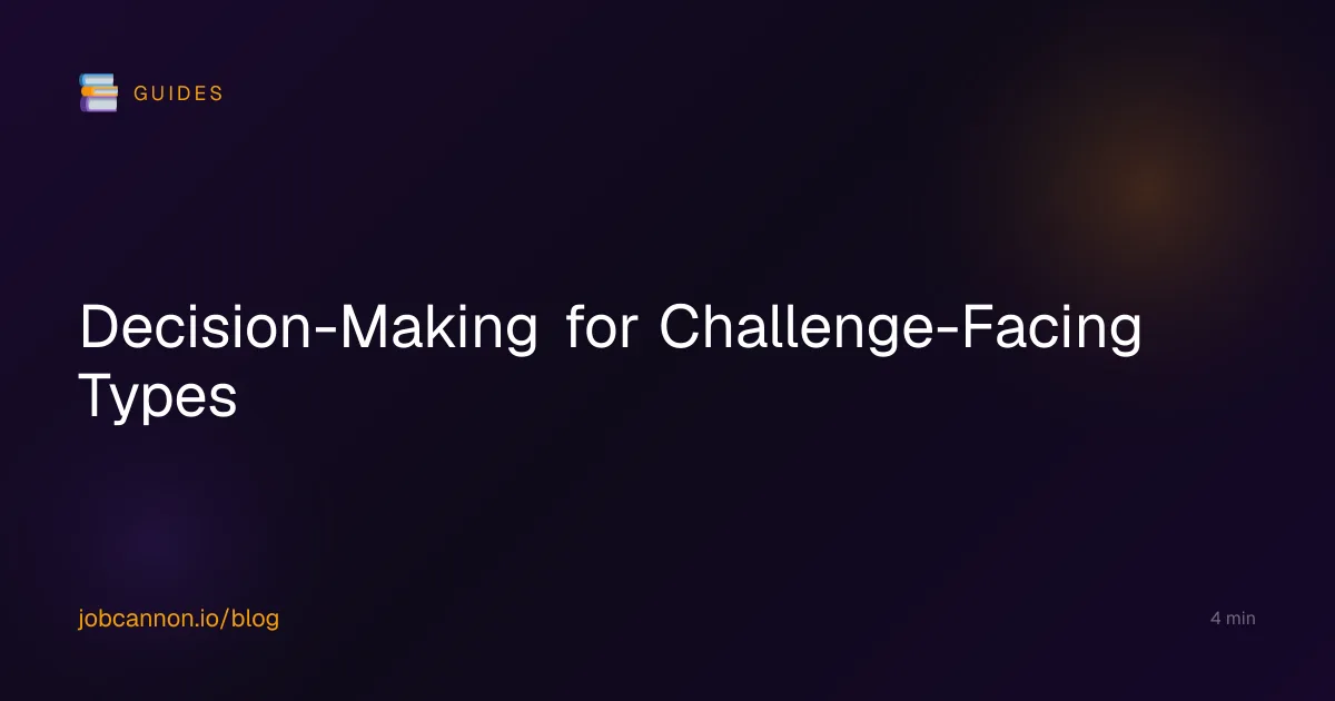 Decision-Making for Challenge-Facing Types