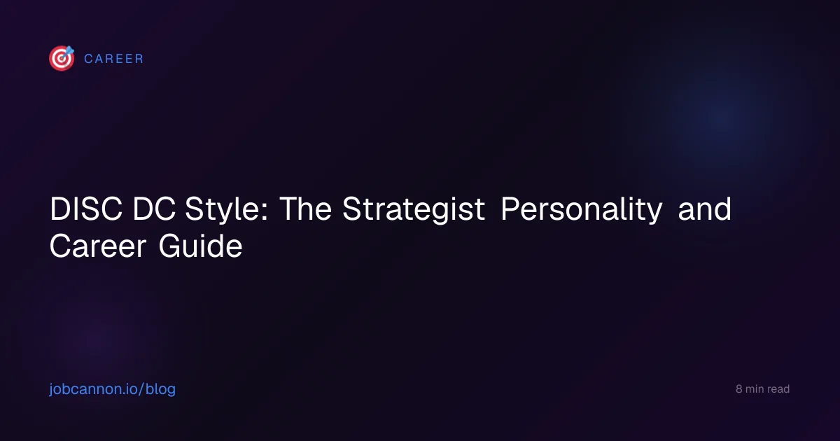 DISC DC Style: The Strategist Personality and Career Guide