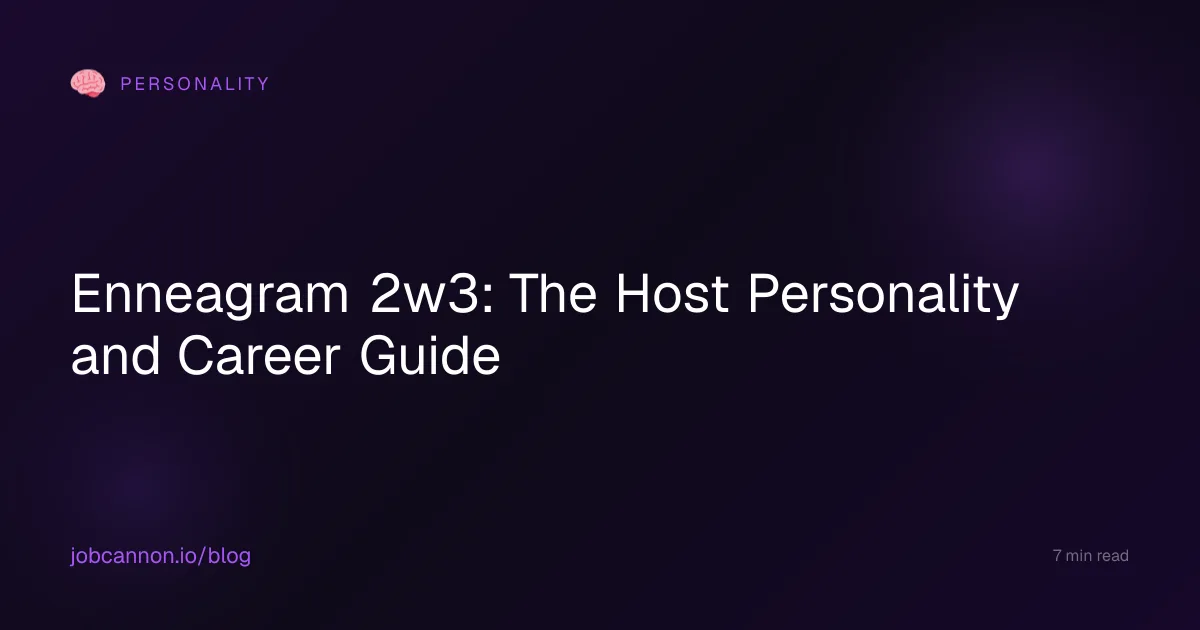 Enneagram 2w3: The Host Personality and Career Guide