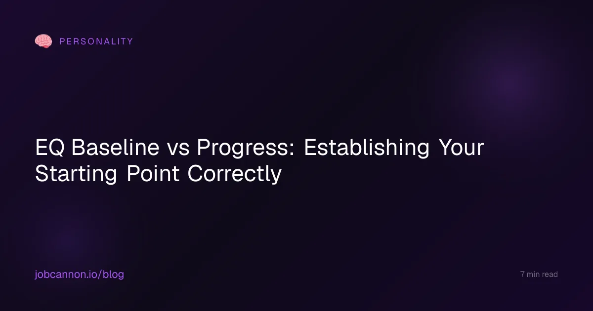 EQ Baseline vs Progress: Establishing Your Starting Point Correctly
