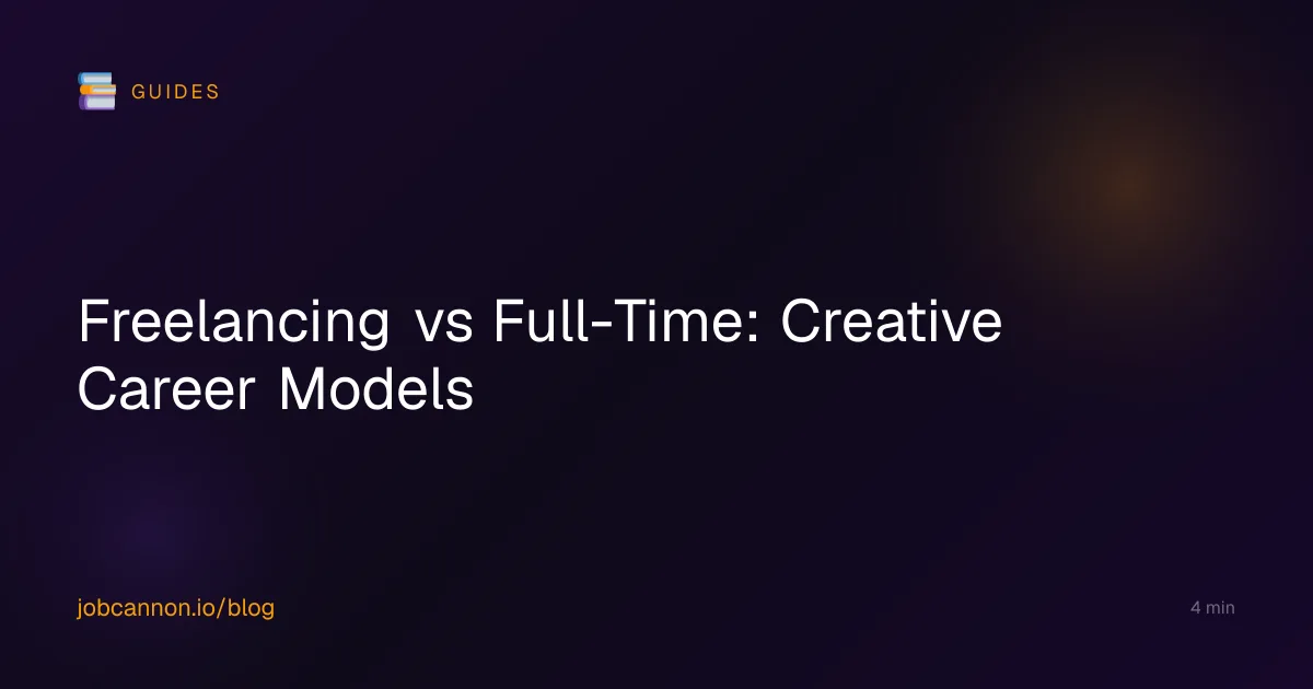 Freelancing vs Full-Time: Creative Career Models