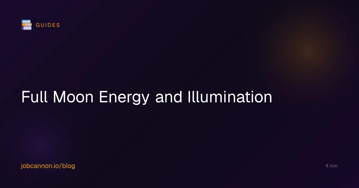Full Moon Energy and Illumination