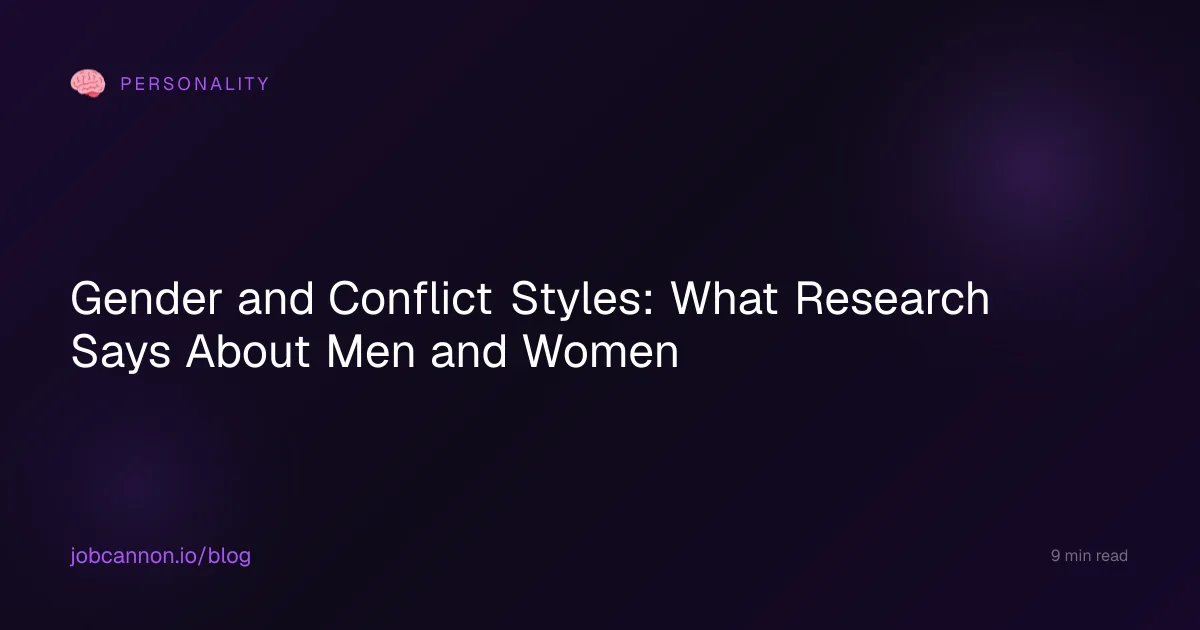 Gender and Conflict Styles: What Research Says About Men and Women