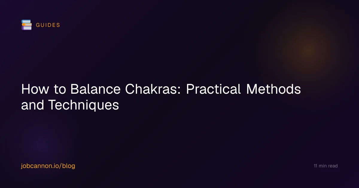 How to Balance Chakras: Practical Methods and Techniques