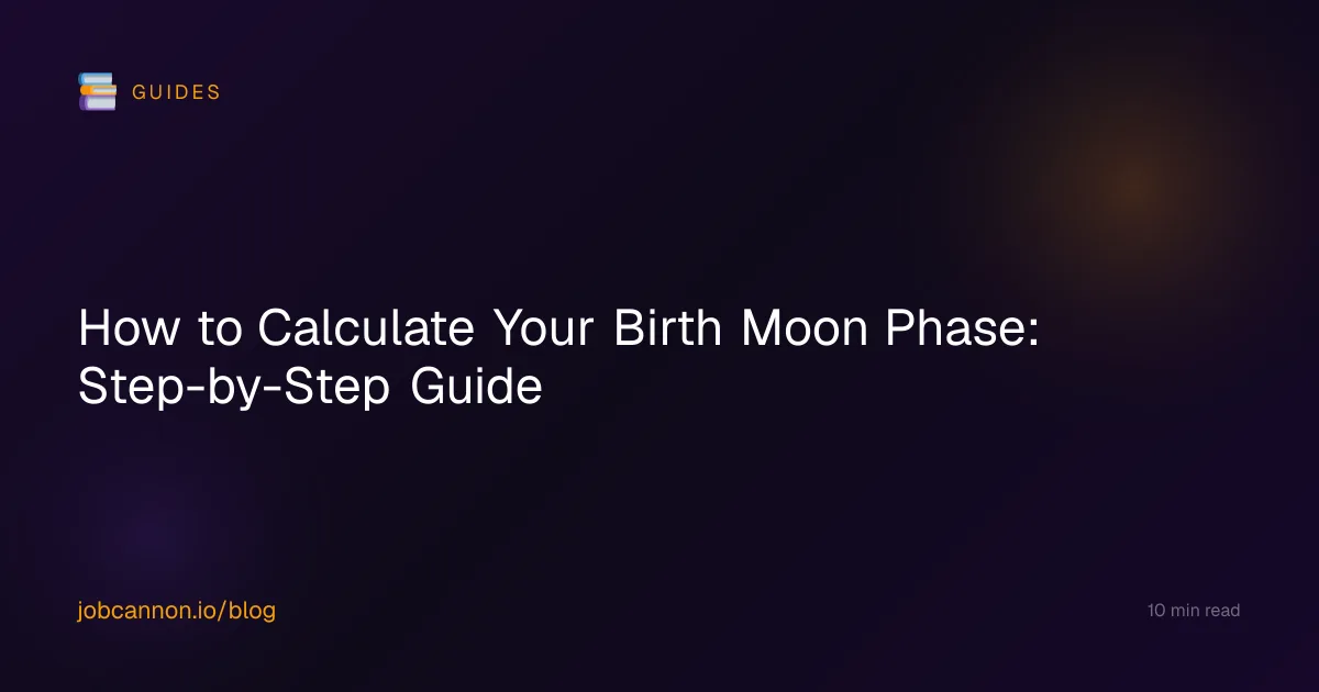 How to Calculate Your Birth Moon Phase: Step-by-Step Guide