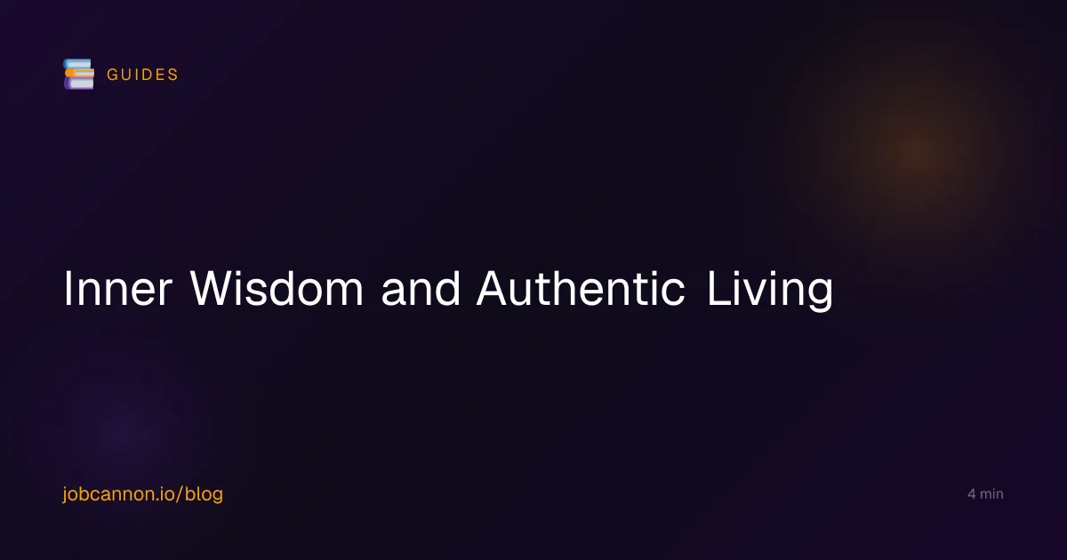 Inner Wisdom and Authentic Living