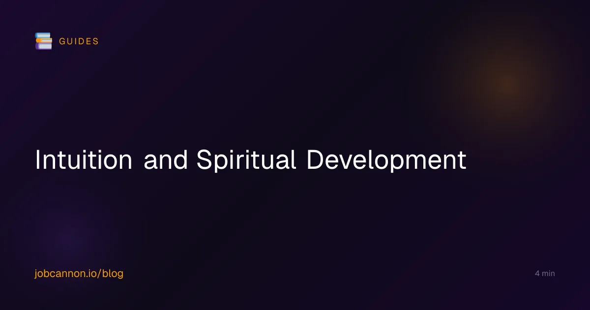 Intuition and Spiritual Development