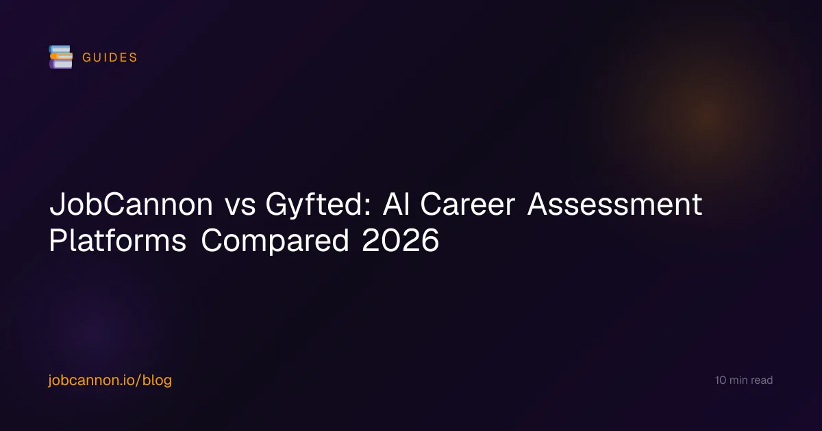 JobCannon vs Gyfted: AI Career Assessment Platforms Compared 2026