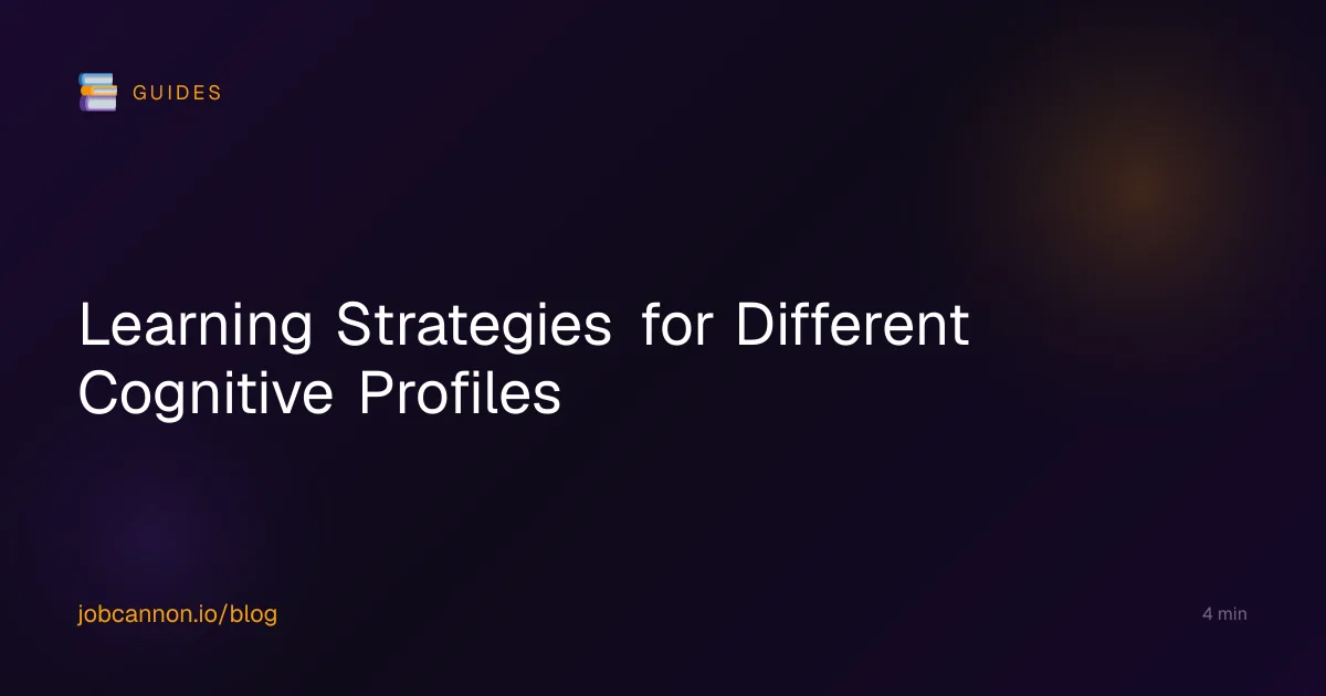 Learning Strategies for Different Cognitive Profiles