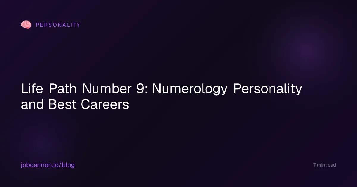 Life Path Number 9: Numerology Personality and Best Careers