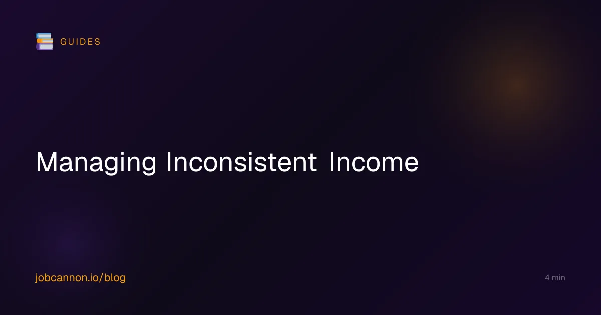 Managing Inconsistent Income