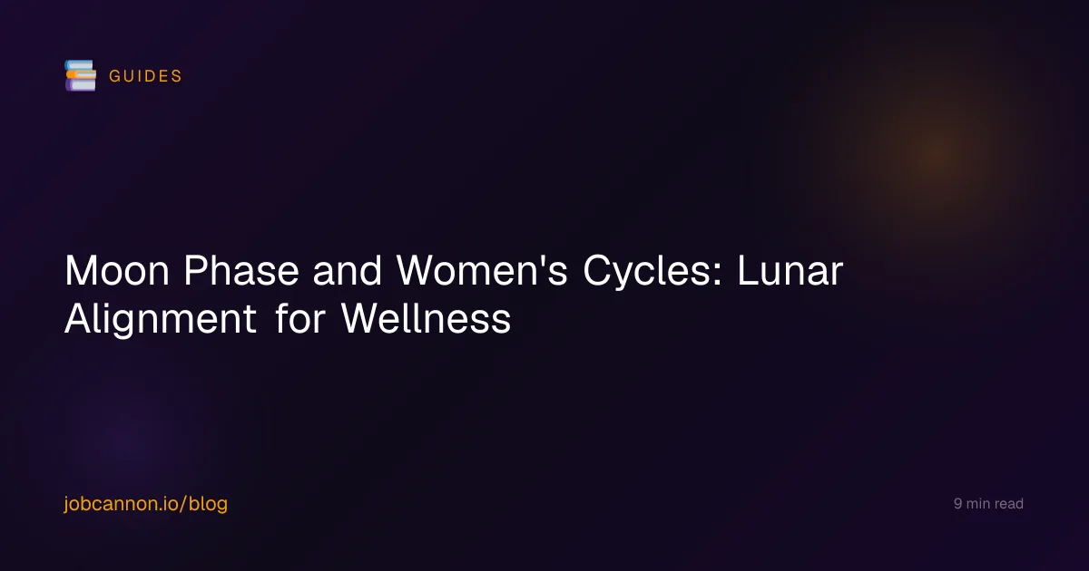 Moon Phase and Women's Cycles: Lunar Alignment for Wellness