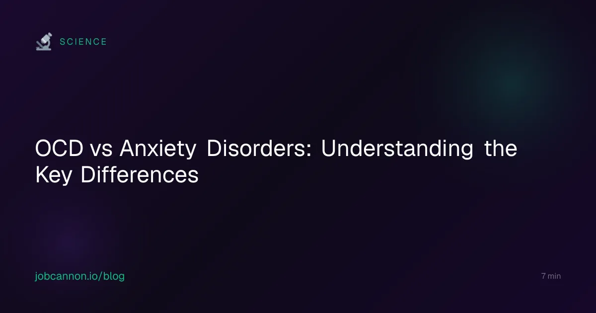 OCD vs Anxiety Disorders: Understanding the Key Differences