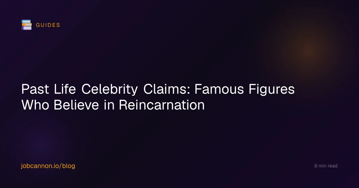 Past Life Celebrity Claims: Famous Figures Who Believe in Reincarnation