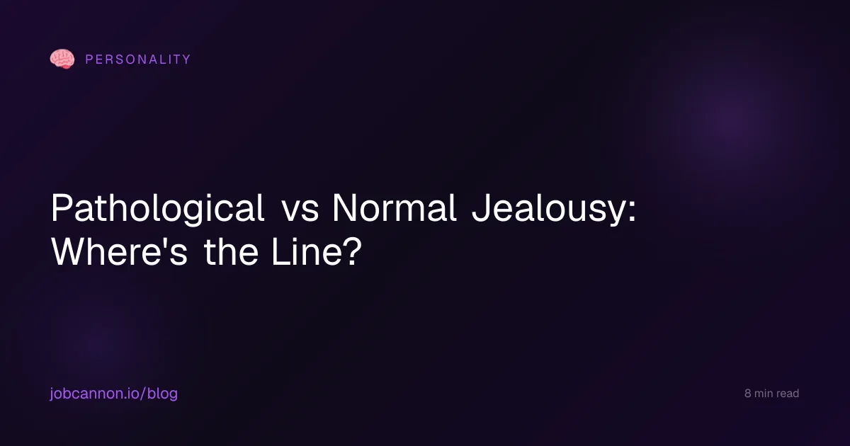 Pathological vs Normal Jealousy: Where's the Line?
