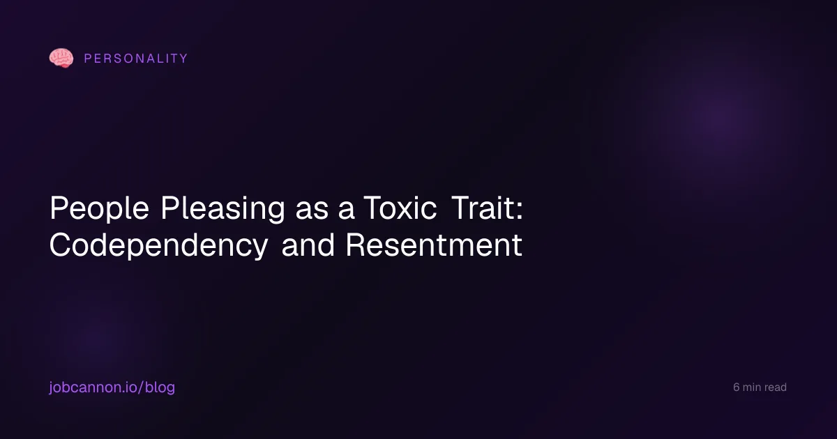 People Pleasing as a Toxic Trait: Codependency and Resentment