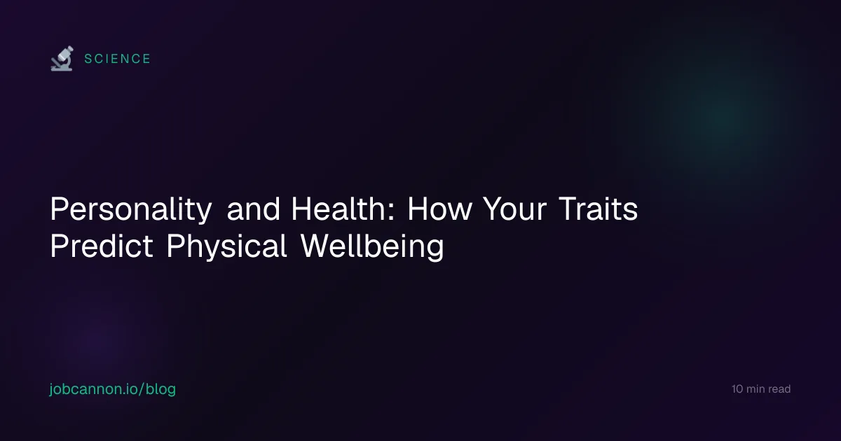 Personality and Health: How Your Traits Predict Physical Wellbeing