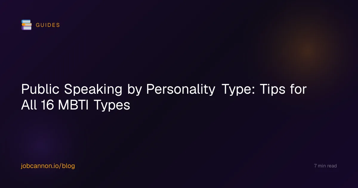 Public Speaking by Personality Type: Tips for All 16 MBTI Types