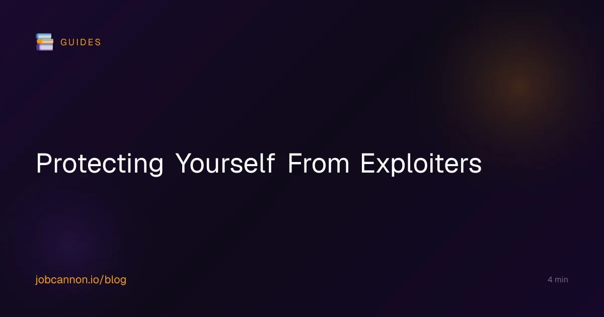 Protecting Yourself From Exploiters
