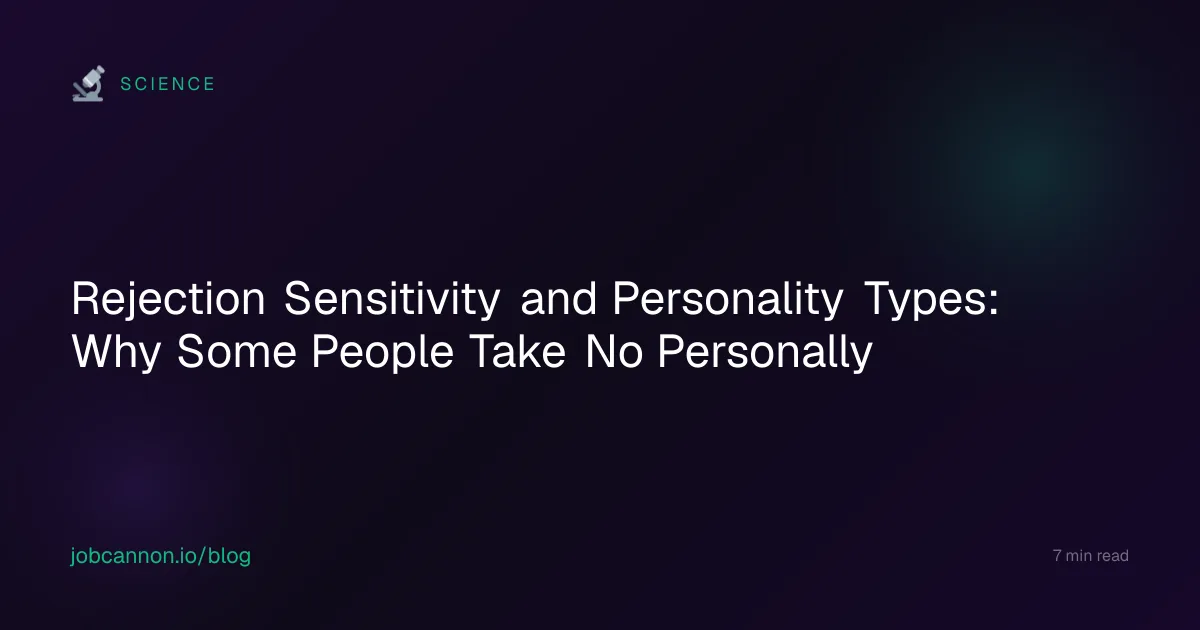 Rejection Sensitivity and Personality Types: Why Some People Take No Personally