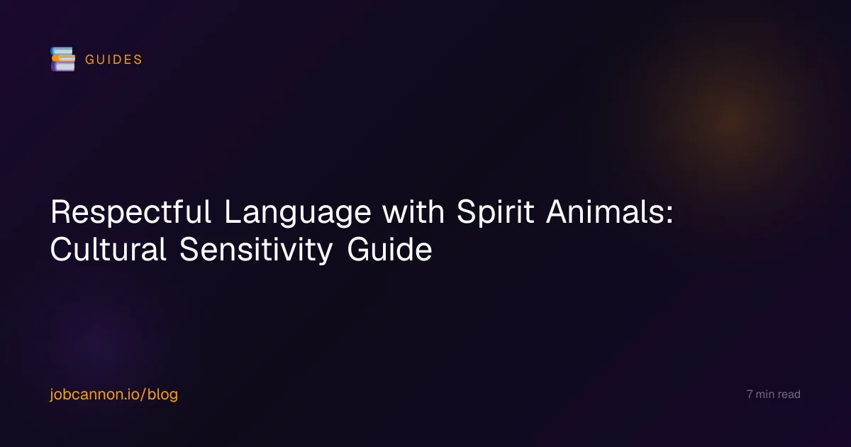Respectful Language with Spirit Animals: Cultural Sensitivity Guide