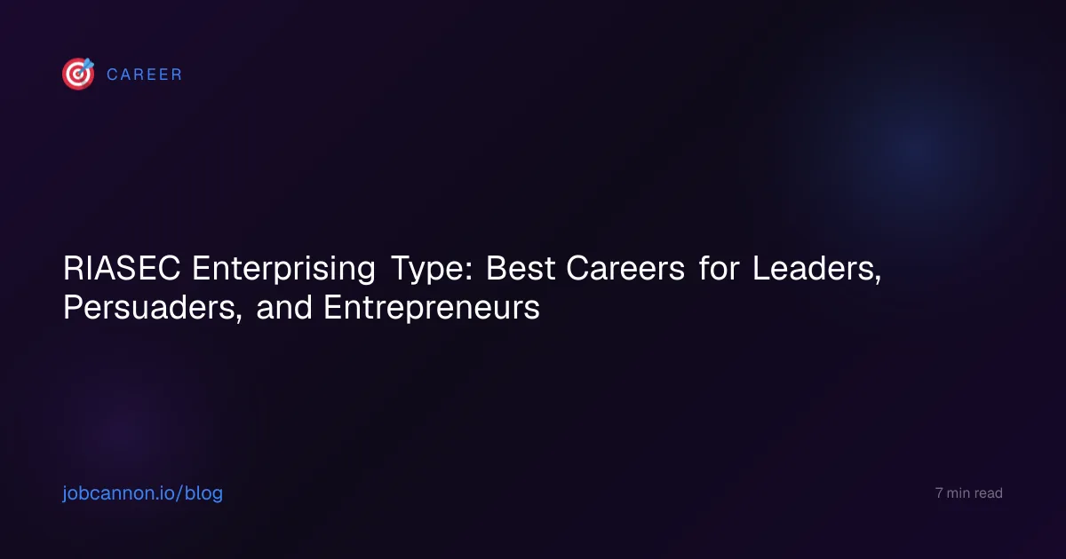 RIASEC Enterprising Type: Best Careers for Leaders, Persuaders, and Entrepreneurs