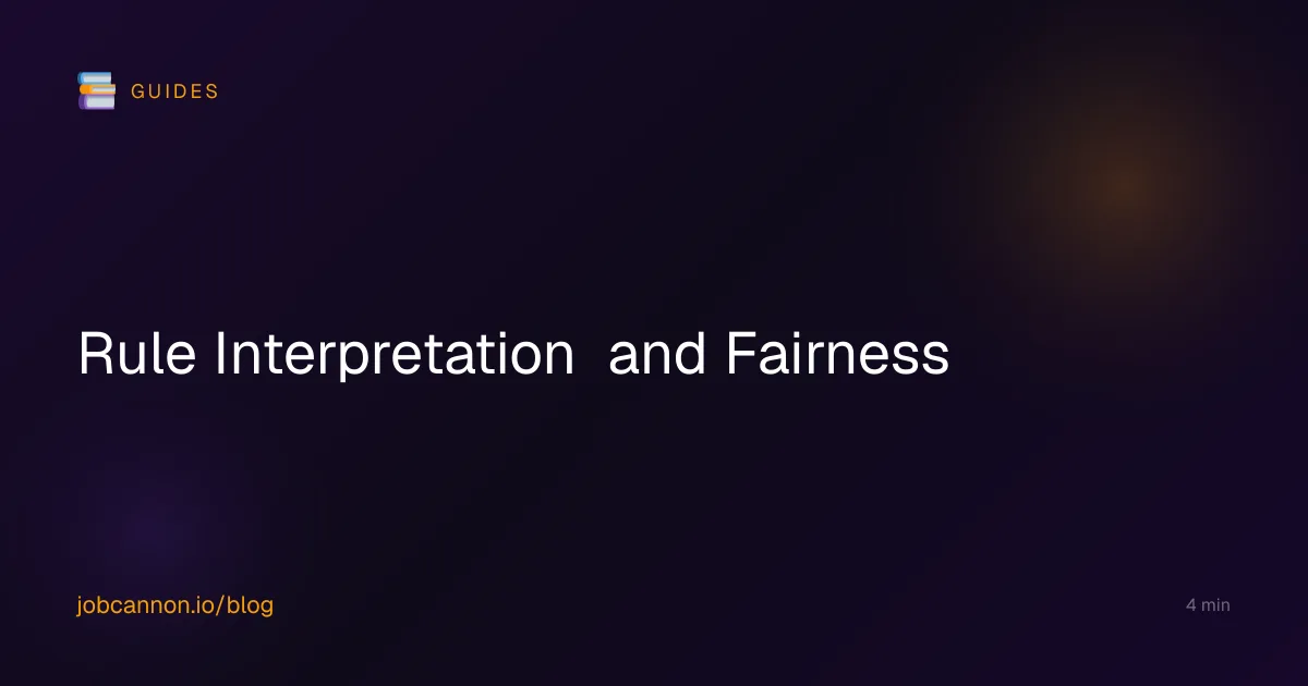 Rule Interpretation and Fairness